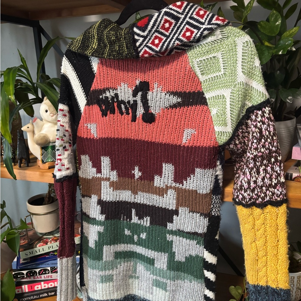 Desigual Women's Multicolor Patchwork Cardigan Sw… - image 5